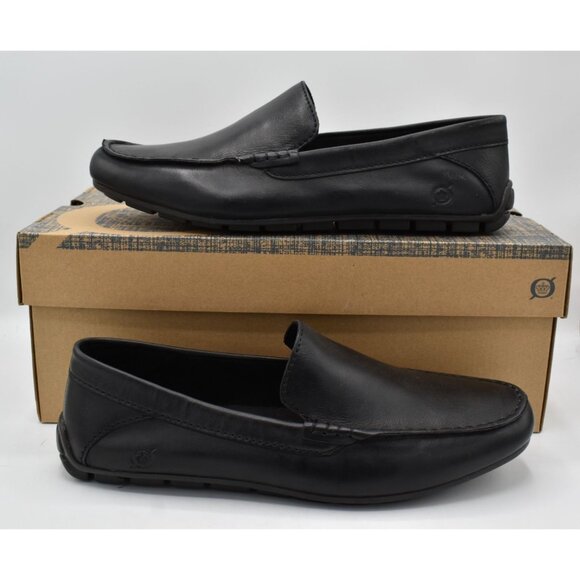 Born Mens Size 11 Liam Black Full Grain Leather Slip On Loafers Shoes main image 8